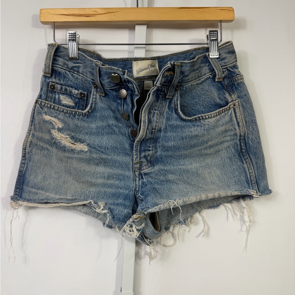 Universal Thread Light Blue Distressed Jean Shorts